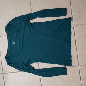 Ann Taylor Loft long Sleeve Teal Shirt- SP